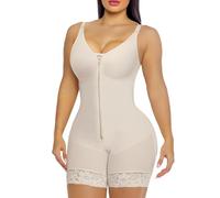 YIANNA Mujer Fajas Colombianas Reductoras de Abdomen y Cintura Body Reductor Post Liposuccion Braga Faja Reductora Bodysuit Para Vestido Beige XL 7283
