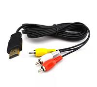 Yiany - Cable HDMI a 3RCA 1080P HDMI macho a RCA Audio Video AV adaptador convertidor para HDTV DVD