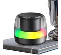 Yianyal Altavoz inalámbrico | Mini altavoz musical portátil 5.0 con luces RGB - Reproductor musical portátil con 7 luces respiración gradual para habitación, salón, coche, viajes, excursiones, fiestas
