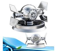 Yianyal Ambientador solar para coche, ambientador de coche, diseño de mecha, accesorios ambientadores para coche, rotación única de 360 grados, difusión de fragancia, futurista