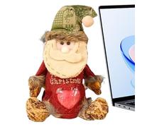Yianyal Bolsas para dulces de Navidad - de fruta 3D Papá Noel muñeco de nieve reno - con cremallera reutilizable para dulces caramelos frutas para fiestas navideñas