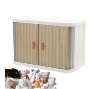 Yianyal Caja para ropa para muñecas - Soporte de exhibición para disfraces de muñecas | Armario para disfraces de peluche para tocador, biblioteca, vitrina, escritorio, habitación infantil, sala de