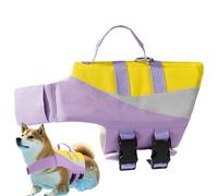 Yianyal Chaleco de natación para perros | Ropa de natación segura con flotabilidad | Tendencia impermeable ajustable con flotadores para piscina de nautismo al aire libre de emergencia animal