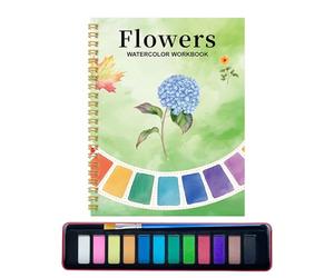 Yianyal Cuaderno De Acuarela Para Adultos - Materiales De Dibujo Para Principiantes,Cuaderno De Dibujo De Acuarela Para Principiantes,Para Niños Niñas Ejercicios De Arte Cumpleaños