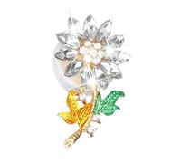 Yianyal Difusor de ventilación automático, difusor de compensación de aire para automóviles - Bling Sunflower Vehicle Air Outlet Aromatherapy Clip - Decoración ornamental de perfume de ventilación de