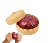 Yianyal Dumpling de Purpurina - Fidget Dumpling sensorial con Purpurina | Juguete Relajante con Luces Intermitentes,para Aula, Hogar, Oficina, Escuela, Reuniones, Cumpleaños, Día de San Valentín