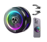Yianyal Enfriador de teléfono, Radiador de teléfono,Radiador de teléfono magnético | Enfriador portátil de teléfono RGB con pantalla digital, radiador de teléfono
