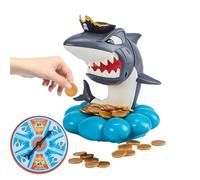 Yianyal Juego de Shark Bite,Juego de mesa familiar con engaños - Juguete interactivo competitivo divertido para pícnic cumpleaños playa camping noche familiar