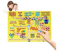 Yianyal Juguete de laberinto de combinación, actividad educativa precoz de madera | Laberinto de mesa para combinar colores y números, para niños y niñas 3 años casa escuela guardería viaje