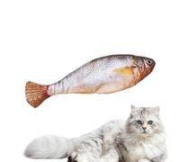 Yianyal Juguetes de gato interactivos para gatos de peces interiores y disquetes | Gat Electric Active Toys - Electric Real Tail que descorazona y salta el pescado para cachorros aburridos, masticados