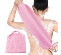 Yianyal Limpiador corporal de ducha - Toalla de baño, esponja de belleza, toalla larga con asa para mujeres y hombres