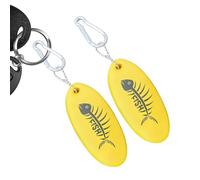 Yianyal Llavero Flotante para Navegación | 2 Piezas Llavero Flotante Oval En Espuma Luminoso | Flotador para Llaves - para Estanque Playa Patio Jardín Baño Hidromasaje SPA Interior De Verano Y