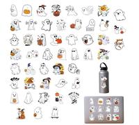 Yianyal Pegatinas Halloween para Adultos | 50 Piezas Impermeables Lindas Decoraciones Halloween - Juguetes para Gourdes Puertas Ordenadores Ventanas Ventanas Teléfonos Móviles Coches Maletas