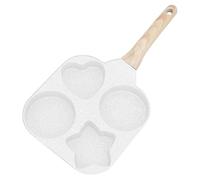 Yianyal Sartén para 4 huevos, sartén para huevos pequeños - Cocedor de huevos fritos de 4 tazas con diferentes formas, gadget de cocina, sartén para tortilla, molde de huevos multifuncional para el