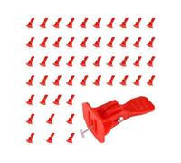 Yianyal Separador nivelador de baldosas, de nivelación de espaciadores de baldosas - Clips de nivelación reutilizables, de nivelación ajustable de 50 piezas,Nivelador de baldosas