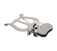 Yianyal Soporte para partituras de lira | Soporte ajustable antideslizante para clip de marcha de trombina, accesorios de instrumentos musicales, piezas de repuesto, se adapta a trompeta, lira de