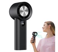 Yianyal Ventilador Portátil Manual,Ventilador Refrescante Con Carga USB | Pantalla Digital Para Hombres Mujeres Chicos Chicas