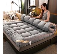 YIbing Futon Plegable-Tatami Japones, Colchón De Futón Tradicional Japonés, 10cm Engrosar Colchon Ergonomico Reversible, Piso Portátil Cama De Invitados Colchón De Camping,180X200cm