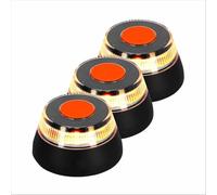 yibo Luz de Emergencia V16 con Geolocalización Homologada y Conectada con la DGT 3.0 SIM Incorporada con Plan de Datos Incluido Clasificación IP-54 Base Imantada (3-unidades)