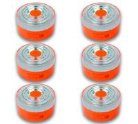 yibo Luz de Emergencia V16 con Geolocalización Homologada y Conectada con la DGT 3.0 SIM Incorporada con Plan de Datos Incluido Clasificación IP-54 Base Imantada (NARANJA, 6-PCS)