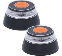 yibo Luz de Emergencia V16 con Geolocalización Homologada y Conectada con la DGT 3.0 SIM Incorporada con Plan de Datos Incluido Clasificación IP-54 Base Imantada (NEGRO, 2-PCS)