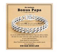 YIBONIKA Ich Liebe Dich Geschenke für Männer Armband mit Gravur Herren Geschenk für Mann Sohn Papa Opa Weihnachten Geburtstag Liebes Valentinstag Jahrestag Geschenk für Ihn Freund Eheman, Eine Grösse