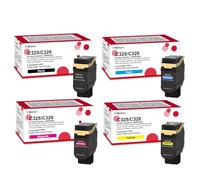 YiBoton Compatible con cartuchos de tóner de impresora Xerox C320 C325 | Repuesto para Xerox 006R04820 006R04821 006R04822 006R04823 compatible con impresora a color C320 C325