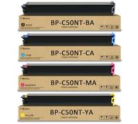 YiBoton High Yield BP-C50NT - Cartucho de tóner de repuesto para Sharp BP-C50NT-BA BP-C50NT-CA BP-C50NT-MA BP-C50NT-YA compatible con impresora Sharp BP-C535WD BP-C535WR BP-C545PW BP-C545WD