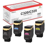 YiBoton Juego de cartuchos de tóner C320 C325, repuesto para Xerox 006R04820 006R04821 006R04822 006R04823, compatible con impresora Xerox C320 C325, negro, cian, magenta y amarillo, paquete de 4