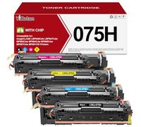 YiBoton Paquete de 4 cartuchos de tóner de alto rendimiento 075 075H con chip compatible con impresoras Canon Color imageCLASS MF662Cdw MF663Cdw MF665Cdw LBP646Cdw LBP647Cdw MF660 LBP640 Series