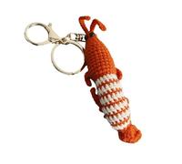 YIBOZI Bonito llavero para bolsa, llavero de coche para mujeres y niñas, bonito llavero de ganchillo, llaveros de animales, accesorios para mochilas, carteras, monedero