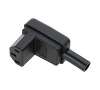 YIBOZI C13 - Conector de cable de alimentación hembra IEC 320 en ángulo de 90 grados