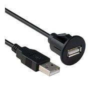 YIBOZI Cable de extensión de panel de audio USB 2.0 para salpicadero de coche, enchufe macho a hembra, excelente cable de extensión adaptador de plástico