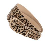 YIBOZI Cinturón de cintura con patrón de animales de los años 2000, cinturón ancho ajustable, hebillas de pin, correa de cintura para mujer, pantalones vaqueros, accesorio de moda