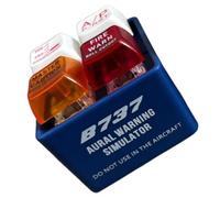 YIBOZI Crews - Cadena de alarma, llavero de alarma de aviación, botón realista de cabina simulando con luz intermitente para entusiastas