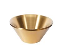 YIBOZI Cuenco de metal, doble pared, aislado, para sopa, helado, postre, acero inoxidable, cocina, forma de V, para mezclar, ensalada, fácil de