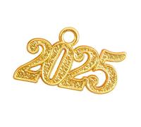 YIBOZI Dije de sombrero de graduación, 1/5 piezas de clase de 2025, dije de sombrero de graduación, vestido de graduación, colgante para decoración de ceremonia de graduados