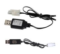 YIBOZI KET-2P - Cable de carga USB, cargador de batería Ni-Cd Ni-MH, adaptador de enchufe de 7,2 V, 250 mA, salida de juguete, cargador de batería recargable para coche