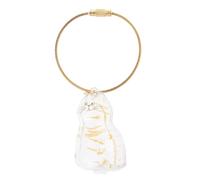 YIBOZI Llavero colgante, colgante portátil para almacenamiento de pelo de mascotas, diseño en forma de gatito, coleccionista de pelo para dueños de gatos, fácil colección de pelo