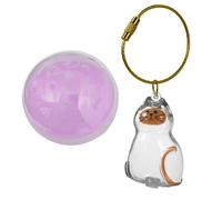 YIBOZI Llavero colgante, colgante portátil para almacenamiento de pelo de mascotas, diseño en forma de gatito, coleccionista de pelo para dueños de gatos, fácil colección de pelo