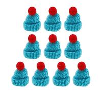 YIBOZI Mini sombrero de punto, paquete de 10 sombreros de punto para regalos, decoración del hogar para niña