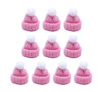 YIBOZI Mini sombrero de punto, paquete de 10 sombreros de punto para regalos, decoración del hogar para niña