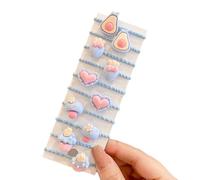 YIBOZI Paquete de 10 cintas elásticas para el pelo de dibujos animados suaves para mujeres y niñas, para uso diario