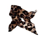 YIBOZI Paquete de 2 coleteros elásticos con estampado de moda para mujer, tela suave, gruesa, fina, accesorios para el cabello, herramienta de peinado