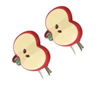 YIBOZI Paquete de 2 horquillas laterales de resina para el pelo con diseño de frutas de dibujos animados para niñas y niños, uso diario, accesorios de moda para mujeres