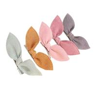 YIBOZI Paquete de 5 lazos para el pelo, de tela suave, para mujeres y niñas, uso diario, fiestas, colores surtidos