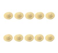 YIBOZI Sombrero en miniatura, 10 piezas de sombrero de tela suave sin terminar de 5,8 cm, sombreros sin pintar para adultos, hechos a mano, accesorios de costura