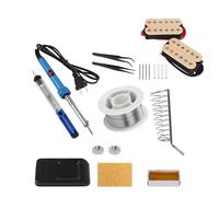 Yibuy 1 par de pastillas de doble bobina para guitarras, color amarillo con kit de soldadura de 110 V y 30 W