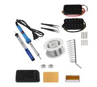 Yibuy 1 par de pastillas negras de doble bobina con kit de suministros de hierro de soldadura de 110 V y 30 W