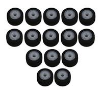 Yibuy 15 ruedas de goma para correa de grabación de vídeo, 13 mm de diámetro